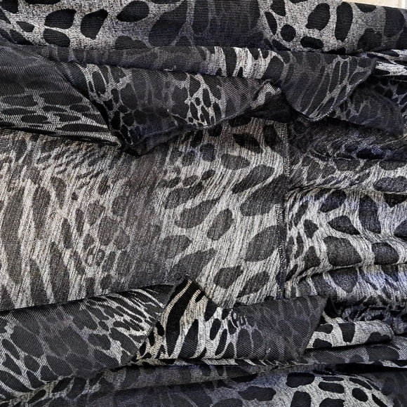 Jaipur Animal Print Open Front Flowy Lightweight cardigan. Size Small NWT - Picture 4 of 9